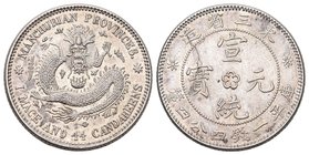 China 1914 20 Cents Silber 5,12g selten KM Y 213a,3 vz-unz