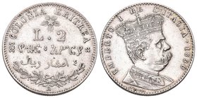 Eritrea 18920 2 Lira Silber 10g selten KM 3 vz-unz