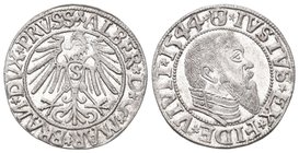 Preussen 1544 Groschen Silber 2,12g selten Kop 3786 FDC