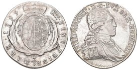 Sachsen 1799 2/3 Taler Silber Friedrich August III B. 197f ss-vz