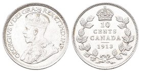 Canada 1913 10 Cent Silber seltene Qualität bis unzirkuliert
