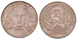 Italien 1906 20 Centimes Kupfer selten Milano bis unz