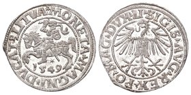 Litauen 1549 Pusgrasis 1/2 Groschen Silber Prachtexemplar FDC
