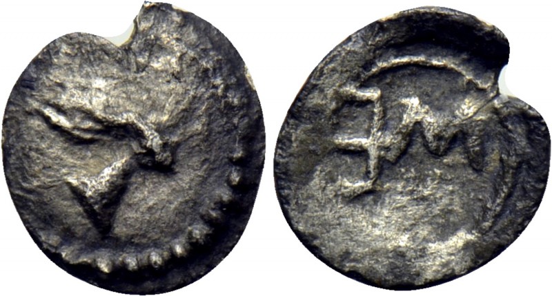 SICILY. Messana. Hexas (480-462 BC). 

Obv: Head of rabbit right.
Rev: ME (re...