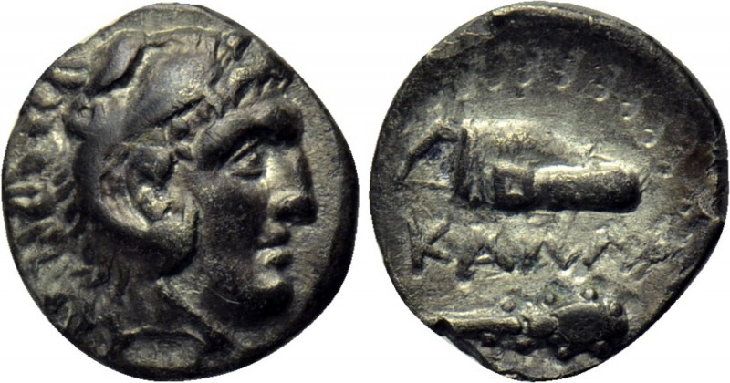 MOESIA. Kallatis. Hemidrachm (3rd-2nd centuries BC). 

Obv: Head of Herakles r...