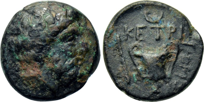 KINGS OF THRACE. Ketriporis (Circa 356-352/1 BC). Ae. 

Obv: Head of Dionysus ...