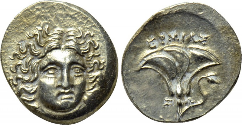 KINGS OF MACEDON. Perseus (179-168 BC). Drachm. Uncertain mint in Thessaly. Herm...
