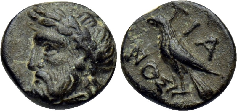 BITHYNIA. Tium. Ae (Circa 350-300 BC). 

Obv: Laureate head of Zeus left.
Rev...