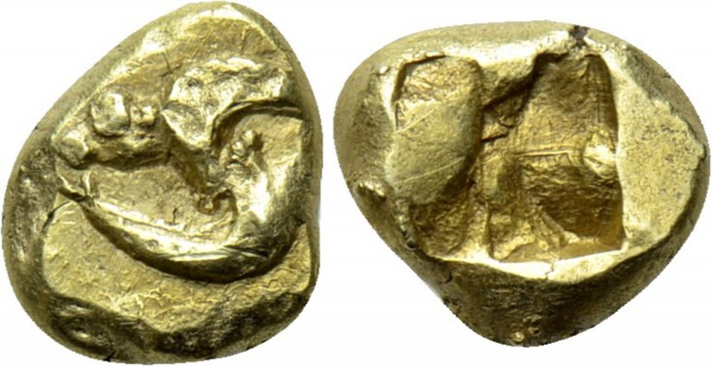 IONIA. Phokaia. EL Hekte (Circa 521-478 BC). 

Obv: Two seals, belly-to-belly,...