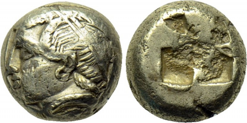 IONIA. Phokaia. EL Hekte (Circa 387-326 BC). 

Obv: Head of nymph left, wearin...