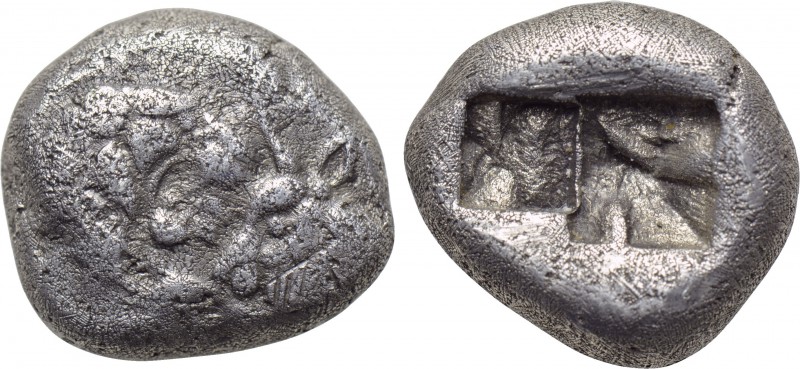 KINGS OF LYDIA. Kroisos (Circa 560-546 BC). Siglos. Sardeis. 

Obv: Confronted...