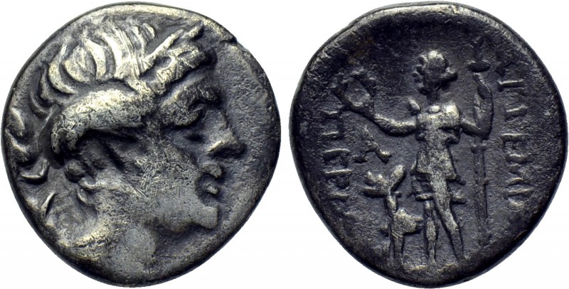 PAMPHYLIA. Perge. Drachm (3rd century BC). 

Obv: Laureate head of Artemis rig...