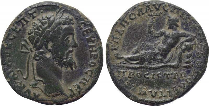 MOESIA INFERIOR. Nicopolis ad Istrum. Septimius Severus (193-211). Ae. Pol. Ausp...