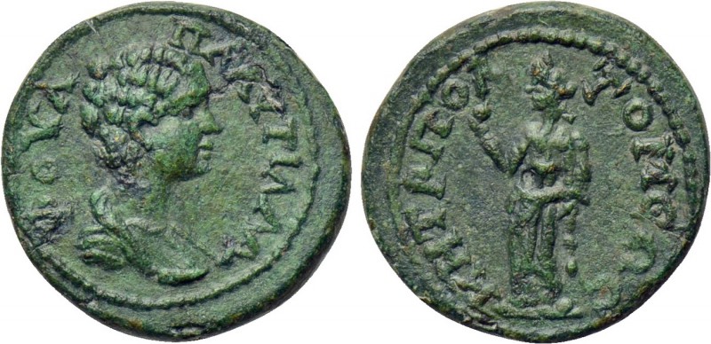 MOESIA INFERIOR. Tomis. Plautilla (Augusta, 202-205). Diassarion. 

Obv: ΦOVΛ ...