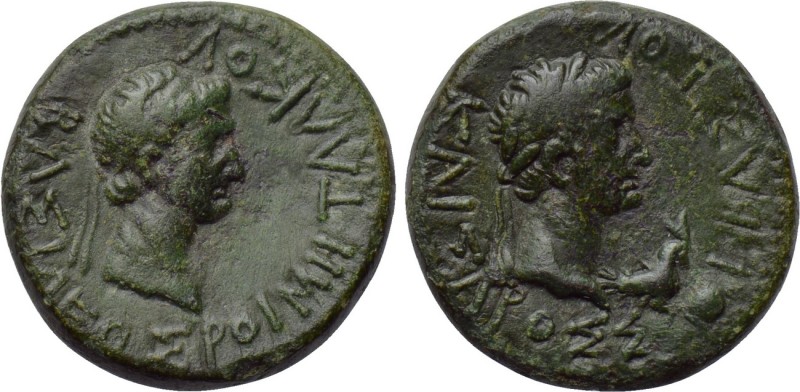 KINGS OF THRACE. Rhoemetalkes I with Augustus (Circa 11 BC-12 AD). Ae.

Obv: B...