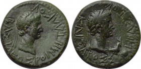 KINGS OF THRACE. Rhoemetalkes I with Augustus (Circa 11 BC-12 AD). Ae.