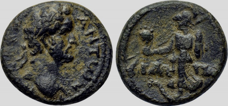 PAMPHYLIA. Side. Antoninus Pius (138-161). Ae. 

Obv: Α ΚΑΙ ΑΝΤωΝЄΙΝΟС. 
Laur...
