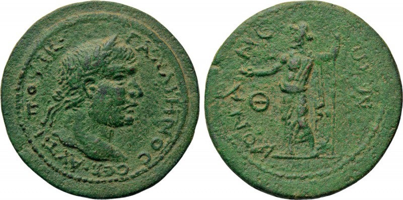 PISIDIA. Conana. Gallienus (253-268). 9 Assaria. 

Obv: AYT K ΠO ΛIK ΓAΛΛIHNOC...
