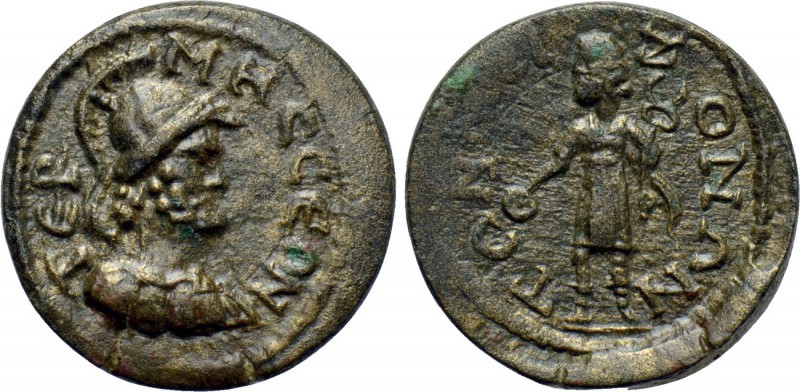 PISIDIA. Termessus Major. Pseudo-autonomous (3rd century). Ae. 

Obv: TЄPMHCCЄ...