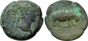 EGYPT. Alexandria. Claudius (41-54). Ae Obol. Dated RY 6 (45/6).