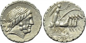 Q. ANTONIUS BALBUS. Serrate Denarius (83-82 BC). Rome.
