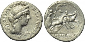 C. ANNIUS T. F. T. N. and L. FABIUS L. F. HISPANIENSIS. Denarius (82-81 BC). Mint in northern Italy or Spain.