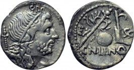 CN. LENTULUS. Denarius (76-75 BC). Rome.