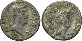MARK ANTONY and OCTAVIAN. Denarius (41 BC). Military mint travelling with Mark Antony.