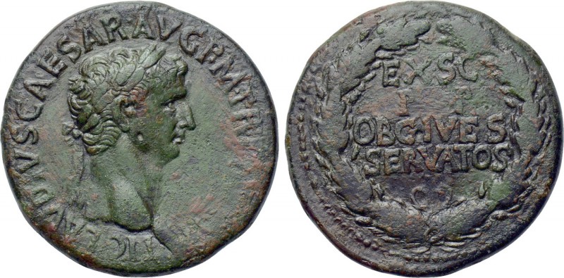 CLAUDIUS (41-54). Sesterius. Rome. 

Obv: TI CLAVDIVS CAESAR AVG P M TR P IMP ...