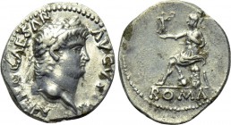 NERO (54-68). Denarius. Contemporary imitation of Rome mint.