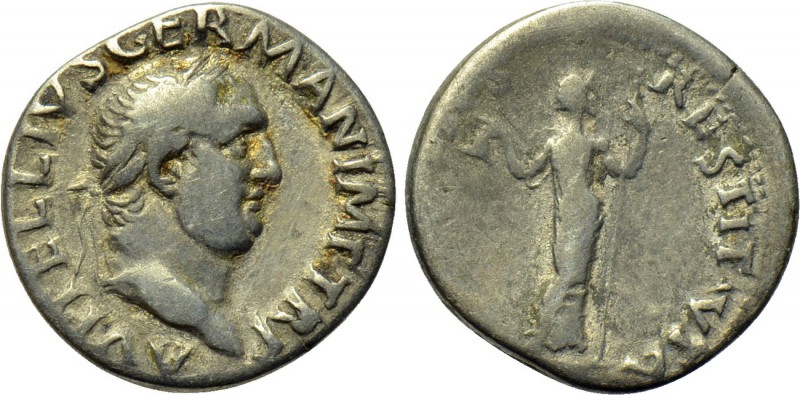 VITELLIUS (69). Denarius. Rome. 

Obv: A VITELLIUS GERMAN IMP TR P. 
Laureate...