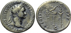 DOMITIAN (81-96). Cistophorus. Rome (or Ephesus).