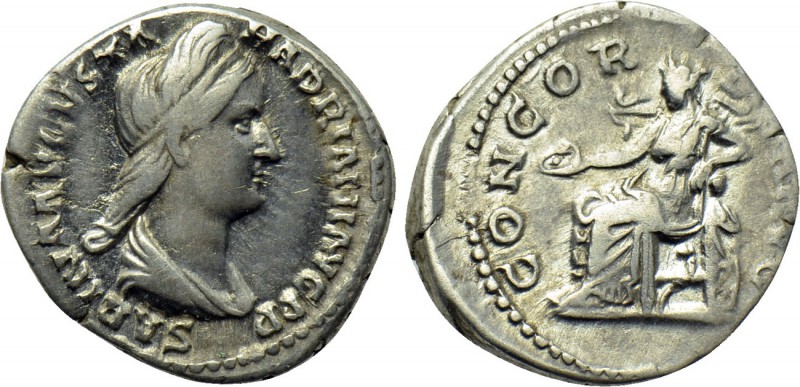 SABINA (Augusta, 128-136/7). Denarius. Rome. 

Obv: SABINA AVGVSTA HADRIANI AV...