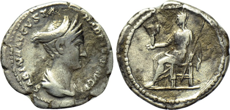 SABINA (Augusta, 128-136/7). Denarius. Rome. 

Obv: SABINA AVGVSTA HADRIANI AV...