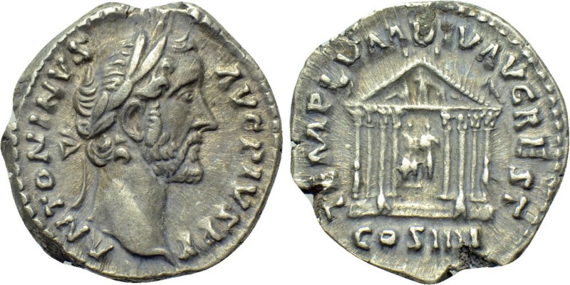 ANTONINUS PIUS (138-161). Denarius. Rome. 

Obv: ANTONINVS AVG PIVS P P . 
La...