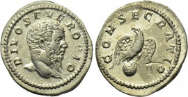 DIVUS SEPTIMIUS SEVERUS (Died 211). Denarius. Rome. Struck under Caracalla (198-217).