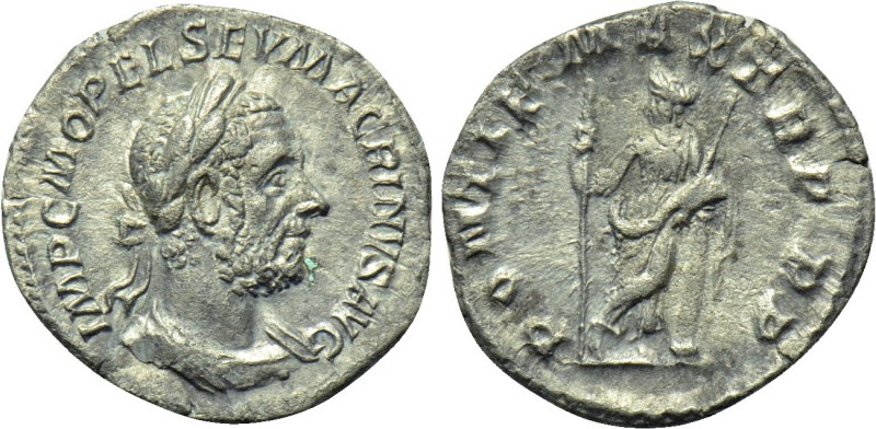 MACRINUS (217-218). Fourrée Denarius. Imitating Rome. 

Obv: IMP C M OPEL SEV ...