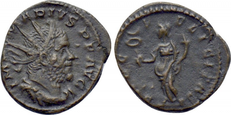 MARIUS (269). Antoninianus. Treveri. 

Obv: IMP C MARIVS P F AVG. 
Radiate, d...