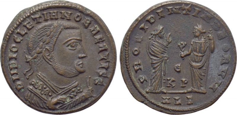 DIOCLETIAN (Senior Augustus, 305-311/2). Follis. Alexandria. 

Obv: D N DIOCLE...