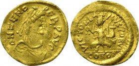 ZENO (Second reign, 474-491). GOLD Tremissis. Constantinople.