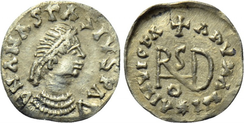 GEPIDS. Uncertain king (454-552). Quarter Siliqua. Sirmium. In the names of Byza...
