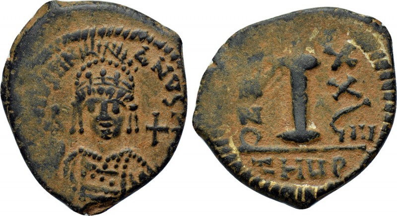 JUSTINIAN I (527-565). Decanummium. Antioch. Dated RY 29 (555/6). 

Obv: D N I...