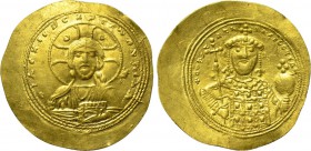 CONSTANTINE IX MONOMACHUS (1042-1055). GOLD Histamenon. Constantinople.