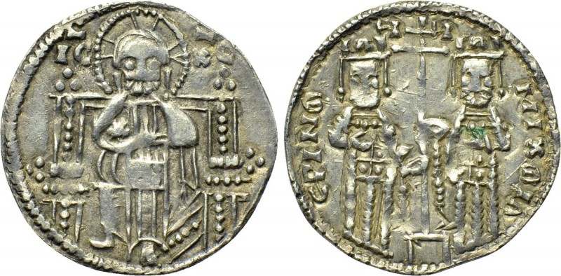 BULGARIA. Second Empire. Michael Šišman with Irene (1323-1330). Groš.

Obv: IC...