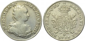 BELGIUM. Austrian Netherlands. Brabant. Maria Thesera (1740-1780). 1/2 Ducaton (1753). Anvers (Antwerp).