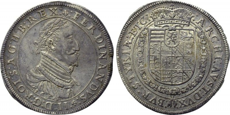 HOLY ROMAN EMPIRE. Ferdinand II (1618-1637). Reichstaler (1624). Graz. 

Obv: ...