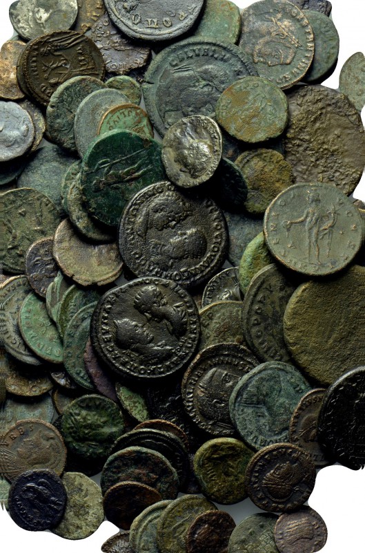 Circa 120 ancient coins. 

Obv: .
Rev: .

. 

Condition: See picture.

...