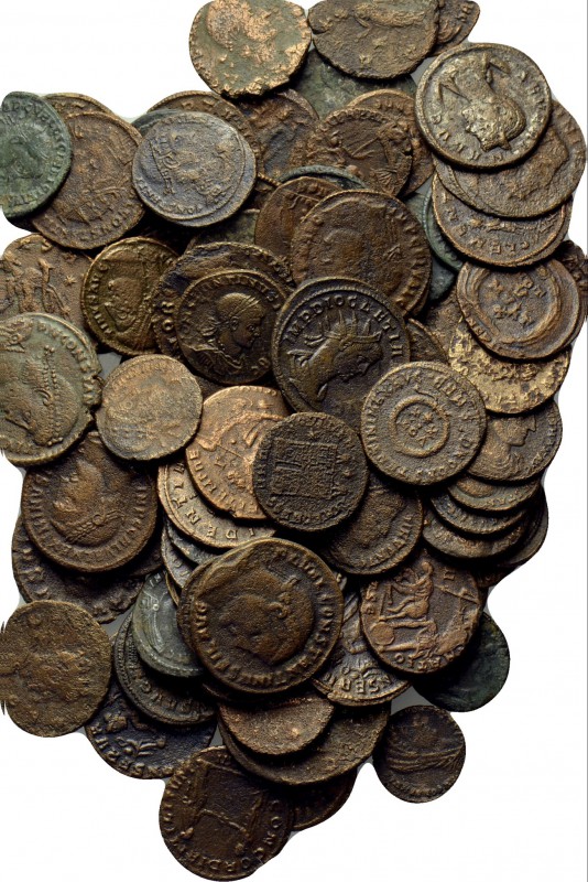 Circa 80 ancient coins. 

Obv: .
Rev: .

. 

Condition: See picture.

W...