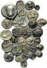 30 Greek silver coins.