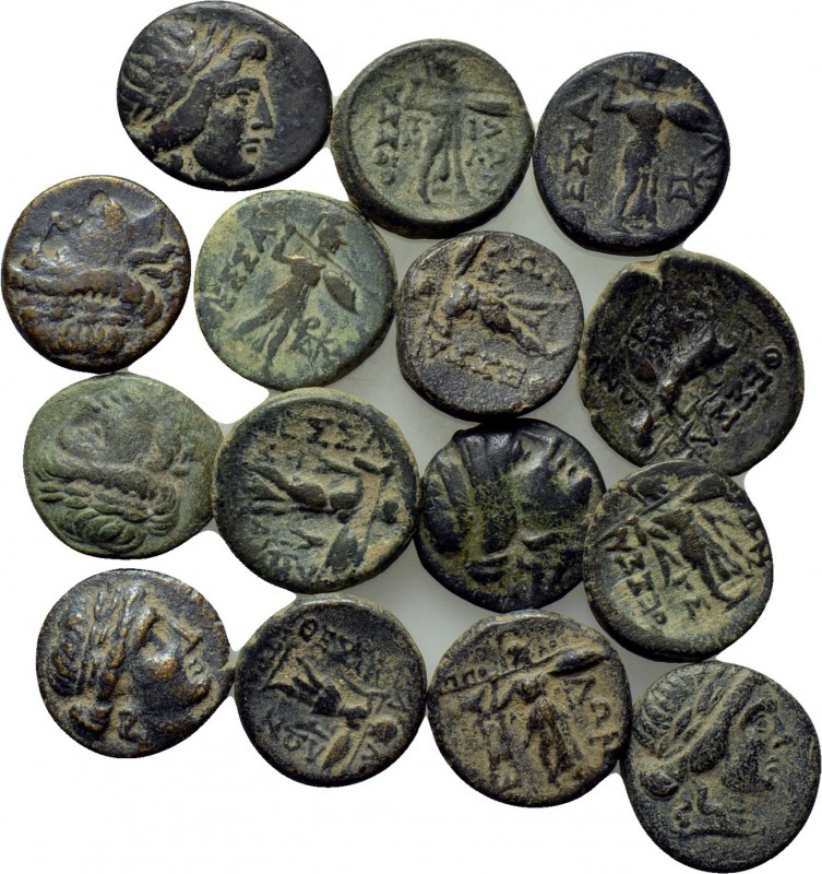 15 coins of the Thessalian League. 

Obv: .
Rev: .

. 

Condition: See pi...